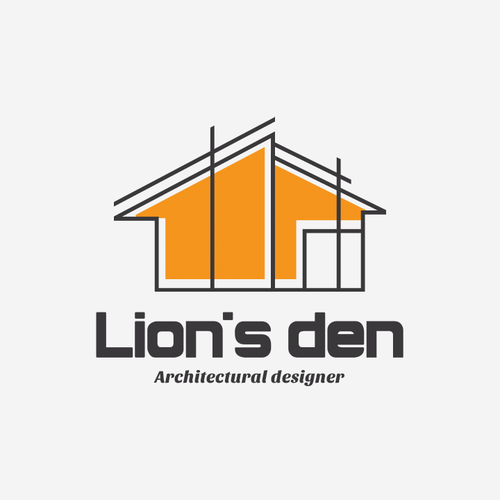 Lions den architectural designer logo